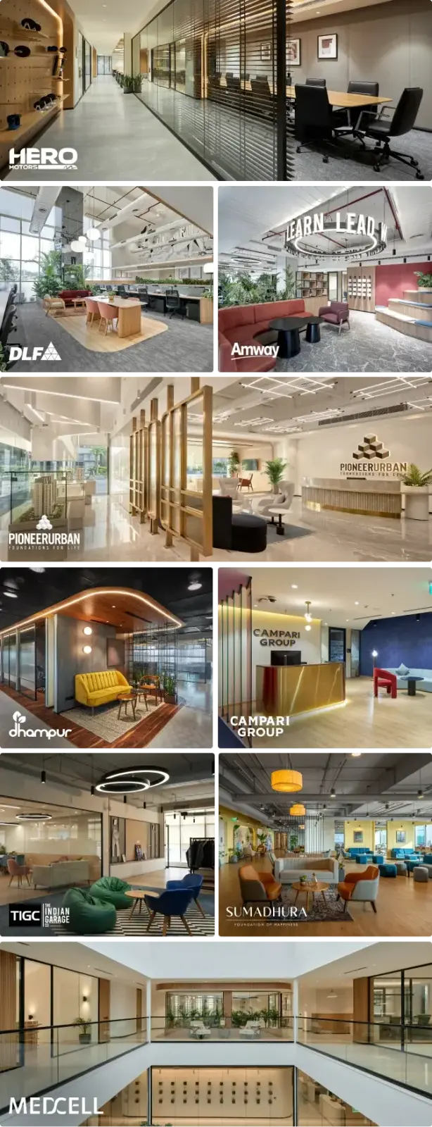 Office space interior design projects by Officebanao in India
