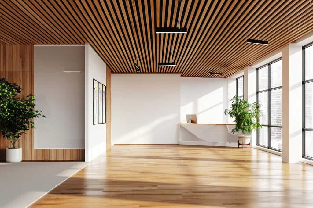 Office false ceiling design making the workspace creative and peaceful.